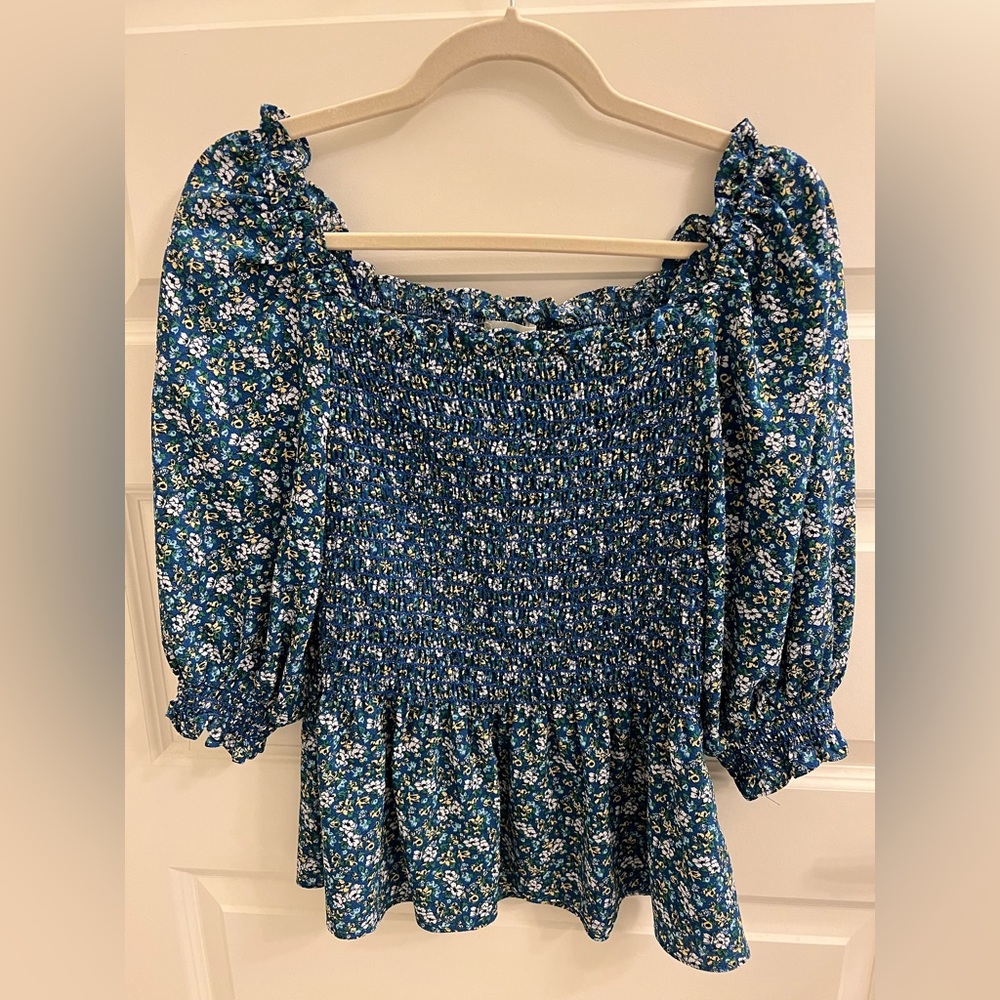 Max Studio floral blouse